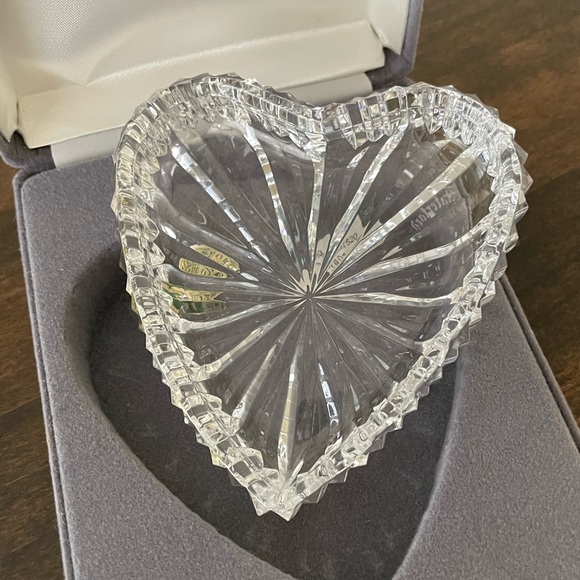 Waterford Crystal Heart Shaped Trinket Dish - Picture 3 of 6